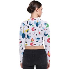 Long Sleeve Zip Up Bomber Jacket 