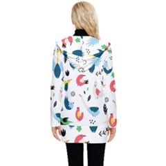 Button Up Hooded Coat  