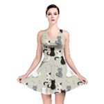 Cute Cat Seamless Pattern Reversible Skater Dress