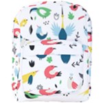 Vector Set Isolates With Cute Birds Scandinavian Style Full Print Backpack