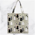 Zipper Grocery Tote Bag 