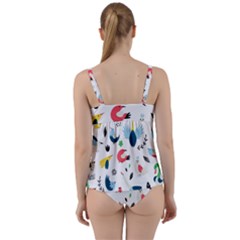 Twist Front Tankini Set 