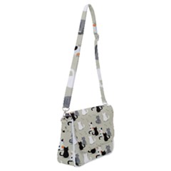 Shoulder Bag with Back Zipper 