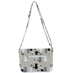 Shoulder Bag with Back Zipper 