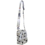 Cute Cat Seamless Pattern Shoulder Strap Belt Bag