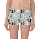 Cute Cat Seamless Pattern Boyleg Bikini Bottoms