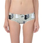 Cute Cat Seamless Pattern Classic Bikini Bottoms