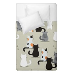 Cute Cat Seamless Pattern Duvet Cover Double Side (Single Size) from ArtsNow.com