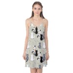 Cute Cat Seamless Pattern Camis Nightgown 