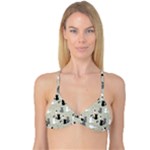 Cute Cat Seamless Pattern Reversible Tri Bikini Top