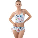 Vector Set Isolates With Cute Birds Scandinavian Style Mini Tank Bikini Set