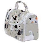 Cute Cat Seamless Pattern Satchel Handbag
