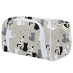 Cute Cat Seamless Pattern Toiletries Pouch