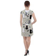 Drawstring Hooded Dress 