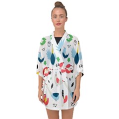 Half Sleeve Chiffon Kimono 