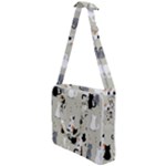 Cute Cat Seamless Pattern Cross Body Office Bag