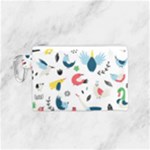 Vector Set Isolates With Cute Birds Scandinavian Style Canvas Cosmetic Bag (Small)