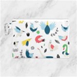 Vector Set Isolates With Cute Birds Scandinavian Style Canvas Cosmetic Bag (Large)