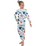 Vector Set Isolates With Cute Birds Scandinavian Style Kids  Long Sleeve Set 