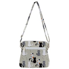 Zipper Messenger Bag 
