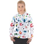 Vector Set Isolates With Cute Birds Scandinavian Style Women s Overhead Hoodie