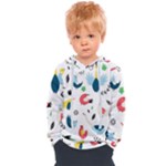 Vector Set Isolates With Cute Birds Scandinavian Style Kids  Overhead Hoodie
