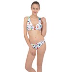 Vector Set Isolates With Cute Birds Scandinavian Style Classic Banded Bikini Set 