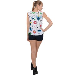 Bubble Hem Chiffon Tank Top 