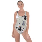 Cute Cat Seamless Pattern Bring Sexy Back Swimsuit