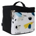 Vector Set Isolates With Cute Birds Scandinavian Style Make Up Travel Bag (Small)
