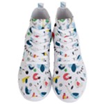 Vector Set Isolates With Cute Birds Scandinavian Style Men s Lightweight High Top Sneakers