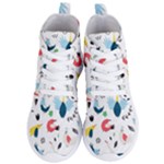 Vector Set Isolates With Cute Birds Scandinavian Style Women s Lightweight High Top Sneakers