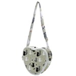 Cute Cat Seamless Pattern Heart Shoulder Bag