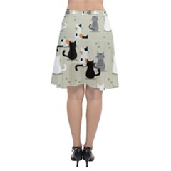 Chiffon Wrap Front Skirt 