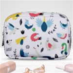 Vector Set Isolates With Cute Birds Scandinavian Style Make Up Pouch (Small)