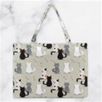 Cute Cat Seamless Pattern Medium Tote Bag