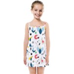 Vector Set Isolates With Cute Birds Scandinavian Style Kids  Summer Sun Dress