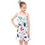 Vector Set Isolates With Cute Birds Scandinavian Style Kids  Overall Dress