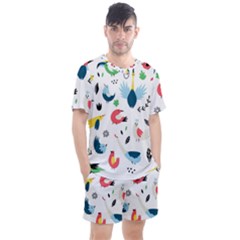 Men s Mesh T-Shirt and Shorts Set 