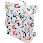 Vector Set Isolates With Cute Birds Scandinavian Style Buckle Up Backpack