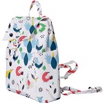 Vector Set Isolates With Cute Birds Scandinavian Style Buckle Everyday Backpack