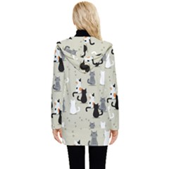 Button Up Hooded Coat  