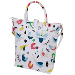 Buckle Top Tote Bag 