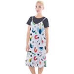 Vector Set Isolates With Cute Birds Scandinavian Style Camis Fishtail Dress
