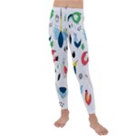 Vector Set Isolates With Cute Birds Scandinavian Style Kids  Lightweight Velour Leggings