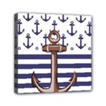 Anchor Background Design Mini Canvas 6  x 6  (Stretched)