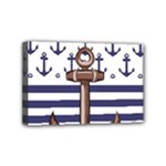 Anchor Background Design Mini Canvas 6  x 4  (Stretched)