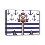 Anchor Background Design Mini Canvas 7  x 5  (Stretched)