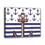 Anchor Background Design Canvas 10  x 8  (Stretched)