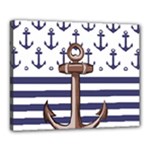 Anchor Background Design Canvas 20  x 16  (Stretched)
